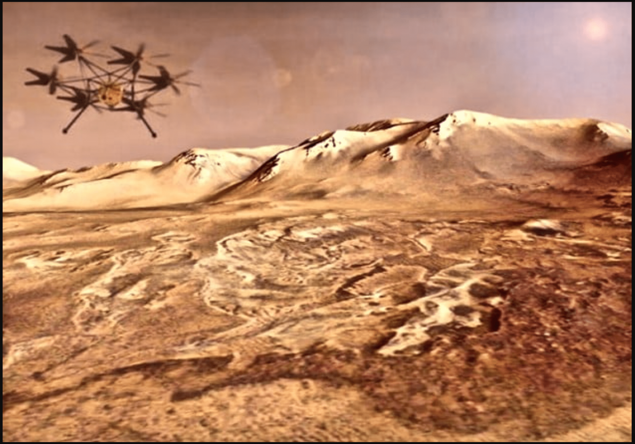 NASA Revela Helicóptero em Marte para Explorar Geleiras e Cânions